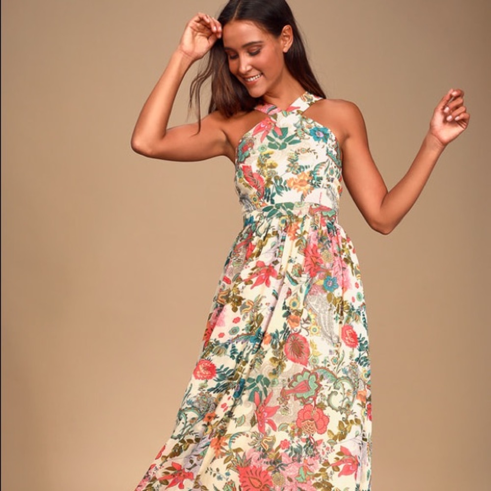 Brand new! Lulus floral maxi dress!